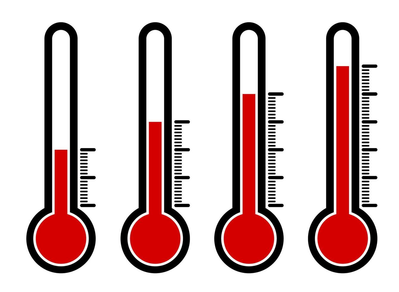 thermometers-icon-set-with-different-high-temperature-values-abnormal-heat-devices-for-measuring-the-weather-on-a-white-background-vector